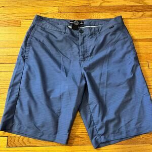 Travis Mathew Shorts Mens 34 Blue Performance Golf striped